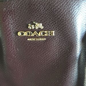 Coach Deep Burgundy Leather Handbag